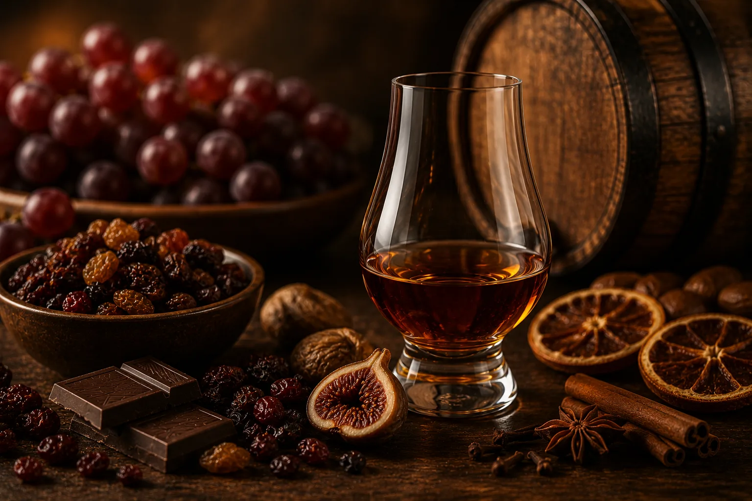 Fruity and floral whisky flavor family