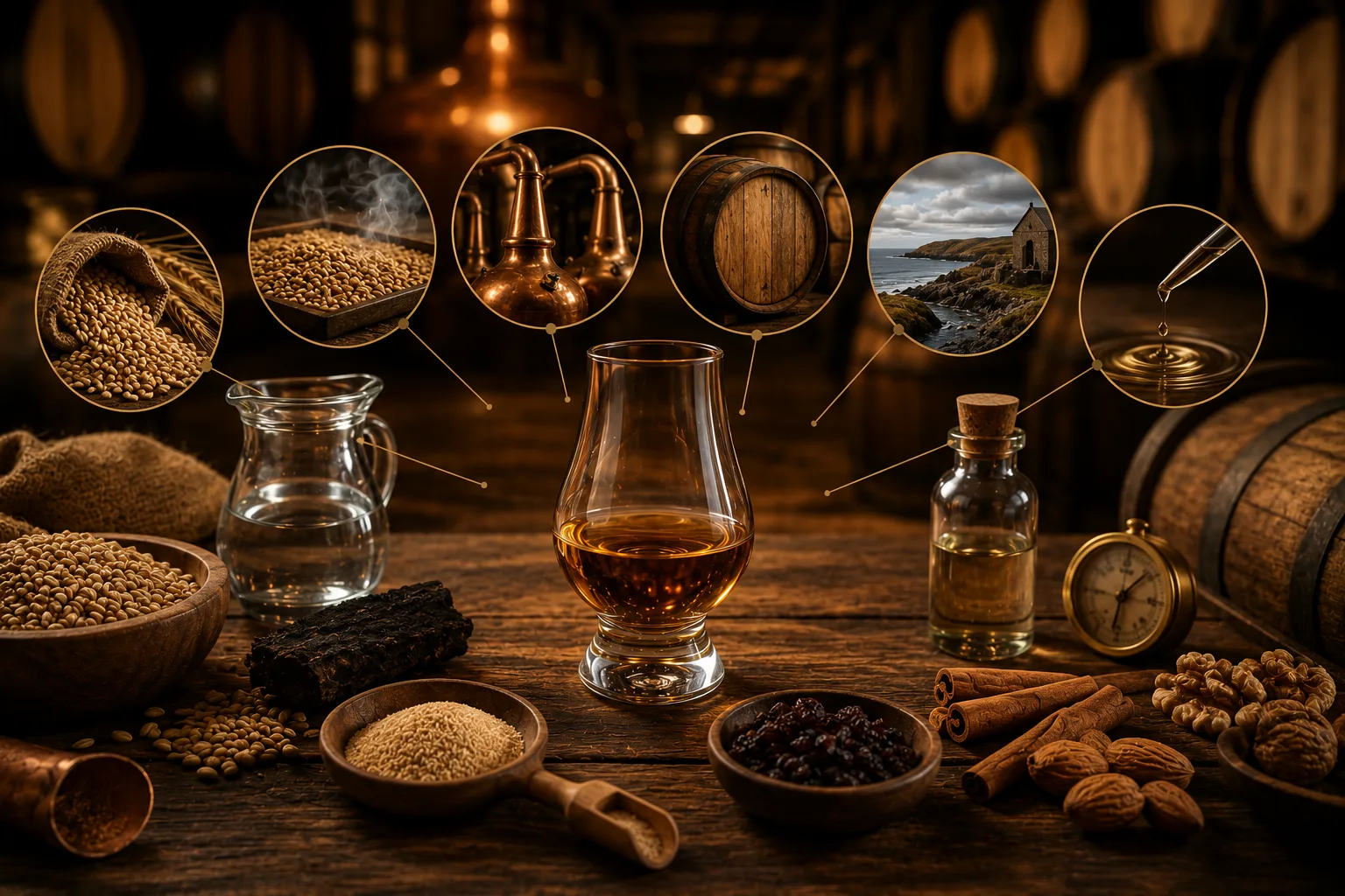 Map of the traditional Scotch whisky regions