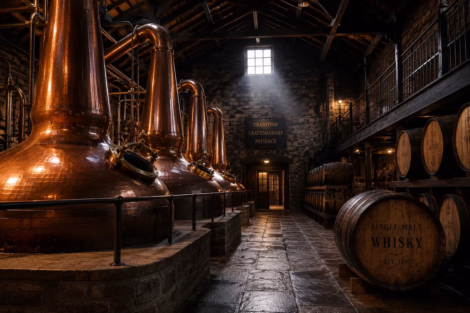 Whisky production from grain to glass