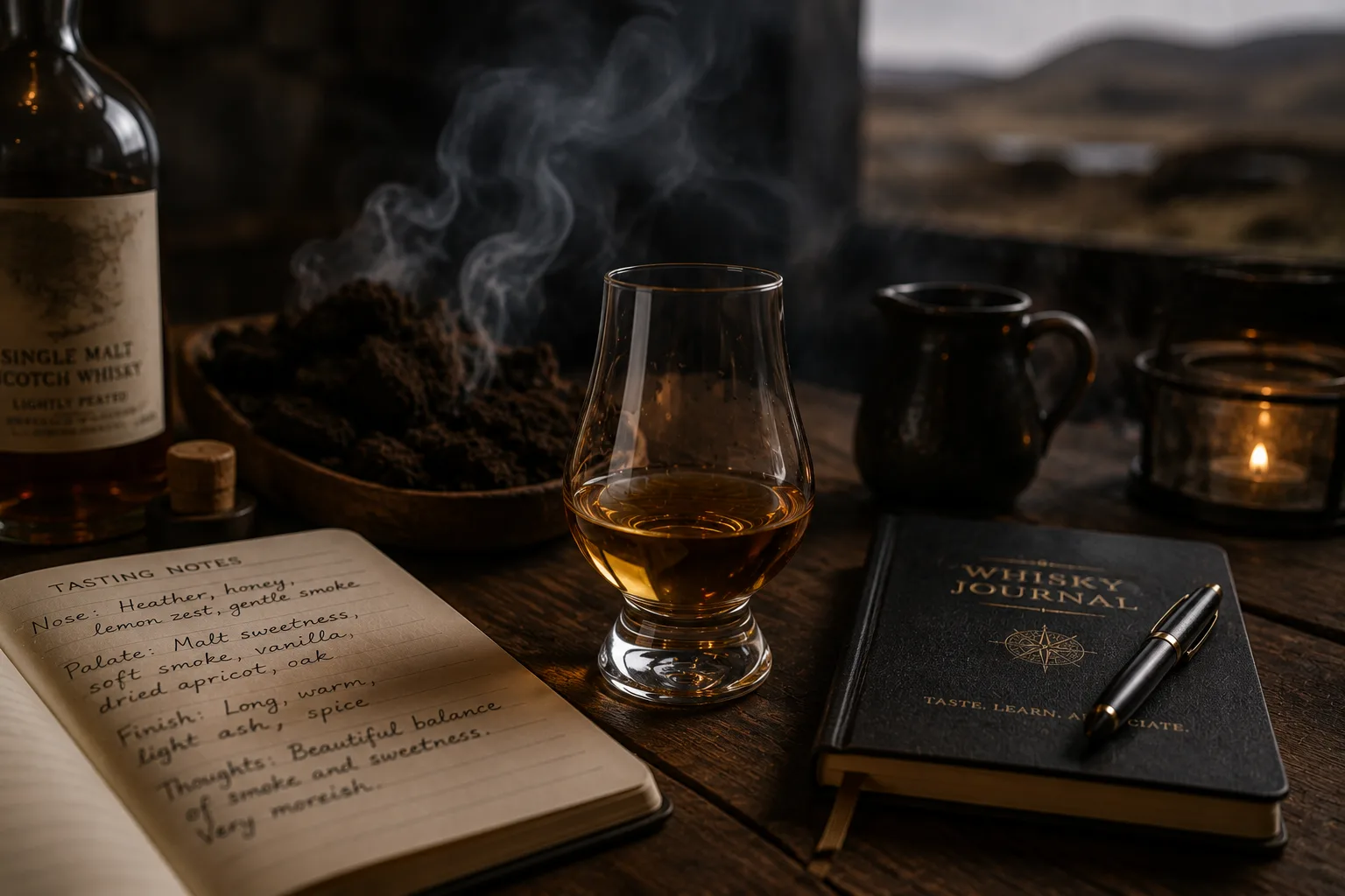Single malt whisky explained in a tasting glass