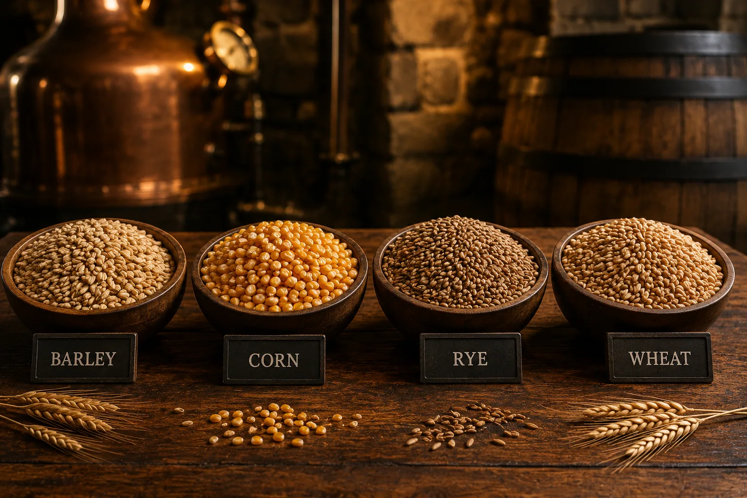 Selecting the grain for whisky production